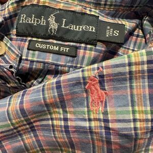 Polo Ralph‎ Lauren L/S Oxford Button Front Shirt Men's Plaid Small
